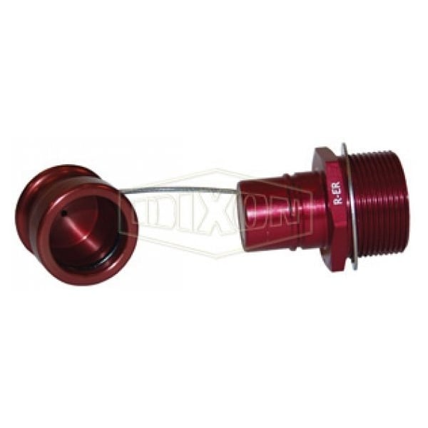 FloMAX R Series Engine Oil Receiver with Cap, 1.312-12 x 1.625-12 Nominal, MNPT x FNPT End Style, Al